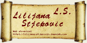 Lilijana Stjepović vizit kartica